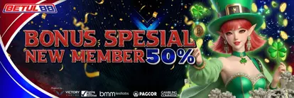 BONUS NEW MEMBER 50%